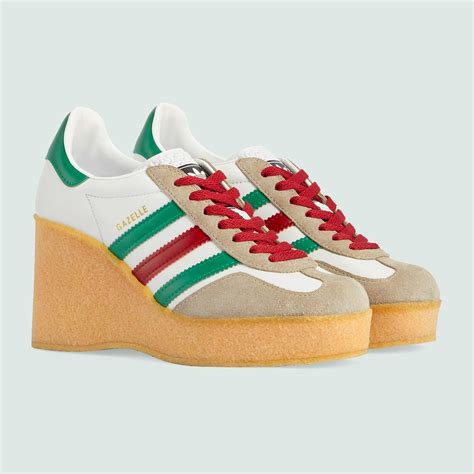 adidas gucci wedge gazelle|Adidas x Gucci usa.